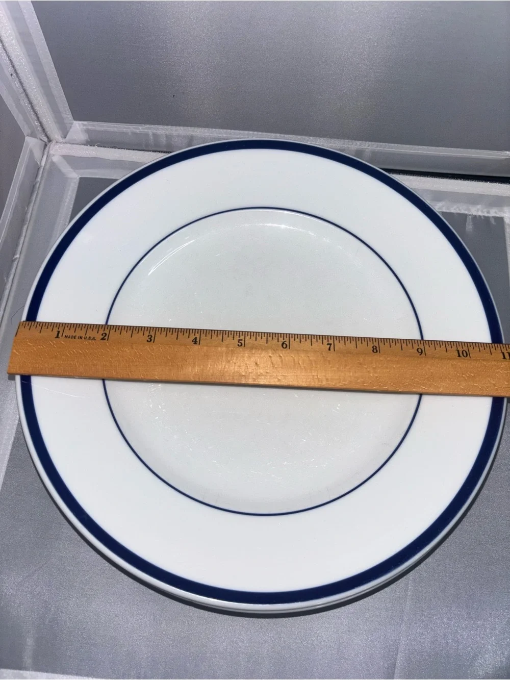 Williams Sonoma Brasserie Blue Band 11 inch Dinner Plate Japan (1 of 5 available